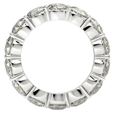 Load image into Gallery viewer, Round Cut Lab Grown Diamond Eternity Ring in 14k White Gold (6 cttw FG/VS2)-2