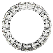 Load image into Gallery viewer, Round Cut Lab Grown Diamond Eternity Ring in 14k White Gold (5 cttw FG/VS2)-2