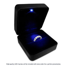 Load image into Gallery viewer, Round Cut Lab Grown Diamond Eternity Ring in 14k White Gold (3 cttw FG/VS2)-5