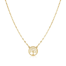 Load image into Gallery viewer, 14K Yellow Gold Tree of Life Necklace