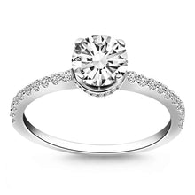 Load image into Gallery viewer, 14k White Gold Diamond Collar Engagement Ring