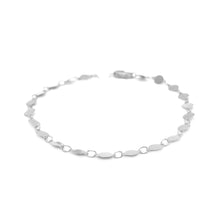 Load image into Gallery viewer, 14k White Gold Bracelet with Polished Circles