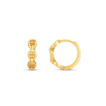 Load image into Gallery viewer, 14k Yellow Gold Oval Mariner Huggies-0