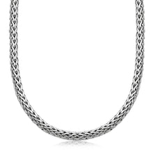 Load image into Gallery viewer, Oxidized Sterling Silver Wheat Style Chain Men's Necklace