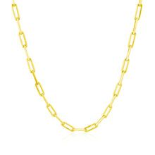 Load image into Gallery viewer, 18K Yellow Gold Paperclip Chain (2.5mm)-1