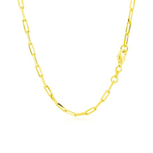 Load image into Gallery viewer, 18K Yellow Gold Paperclip Chain (2.5mm)-2