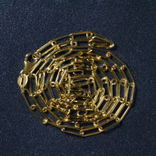 Load image into Gallery viewer, 18K Yellow Gold Paperclip Chain (2.5mm)-5