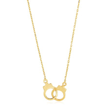 Load image into Gallery viewer, 14k Yellow Gold High Polish Handcuff Necklace