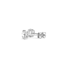 Load image into Gallery viewer, 1 1/2 cttw Certified IGI Lab Grown Round Diamond Stud Earrings 14k White Gold (G/VS2)-3