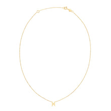 Load image into Gallery viewer, 14K Yellow Gold Pisces Necklace-1