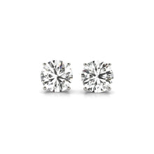 Load image into Gallery viewer, 4 cttw Certified IGI Lab Grown Round Diamond Stud Earrings 14k White Gold (G/VS2)-0