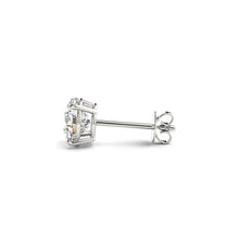 Load image into Gallery viewer, 4 cttw Certified IGI Lab Grown Round Diamond Stud Earrings 14k White Gold (G/VS2)-1