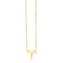 Load image into Gallery viewer, 14K Yellow Gold Aries Necklace-0