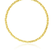 Load image into Gallery viewer, 14k Yellow Gold Fancy Byzantine Chain Necklace