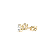 Load image into Gallery viewer, 1 1/2 cttw Certified IGI Lab Grown Round Diamond Stud Earrings 14k Yellow Gold (G/VS2)-3