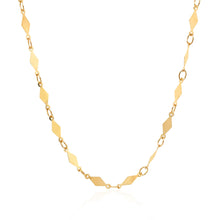 Load image into Gallery viewer, 14K Yellow Gold Polished Diamond Motif Chain (3.0mm)
