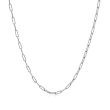 Load image into Gallery viewer, 18K White Gold Fine Paperclip Chain (1.5mm)-1