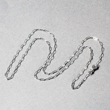 Load image into Gallery viewer, 18K White Gold Fine Paperclip Chain (1.5mm)-4