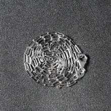 Load image into Gallery viewer, 18K White Gold Fine Paperclip Chain (1.5mm)-5