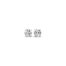 Load image into Gallery viewer, 1/2 cttw Lab Grown Round Diamond Stud Earrings 14k White Gold (G/VS2)-0