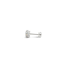 Load image into Gallery viewer, 1/2 cttw Lab Grown Round Diamond Stud Earrings 14k White Gold (G/VS2)-1