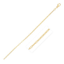 Load image into Gallery viewer, 14K Yellow Gold Fine Paperclip Anklet (1.5mm)