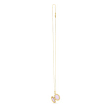 Load image into Gallery viewer, 14k Yellow Gold Oval Etched Locket Necklace-2