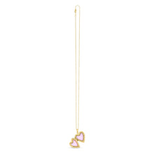 Load image into Gallery viewer, 14k Yellow Gold Diamond Heart Locket Necklace-1