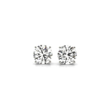 Load image into Gallery viewer, 2 cttw Certified IGI Lab Grown Round Diamond Stud Earrings 14k White Gold (G/VS2)-0