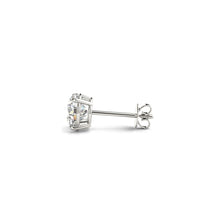 Load image into Gallery viewer, 2 cttw Certified IGI Lab Grown Round Diamond Stud Earrings 14k White Gold (G/VS2)-1