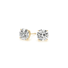 Load image into Gallery viewer, 3 cttw Certified IGI Lab Grown Round Diamond Stud Earrings 14k Yellow Gold (G/VS2)-2