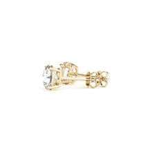 Load image into Gallery viewer, 3 cttw Certified IGI Lab Grown Round Diamond Stud Earrings 14k Yellow Gold (G/VS2)-3