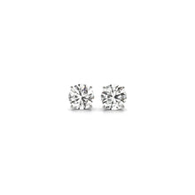 Load image into Gallery viewer, 1 cttw Certified IGI Lab Grown Round Diamond Stud Earrings 14k White Gold (G/VS2)-0