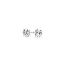 Load image into Gallery viewer, 1 cttw Certified IGI Lab Grown Round Diamond Stud Earrings 14k White Gold (G/VS2)-2