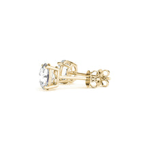 Load image into Gallery viewer, 4 cttw Certified IGI Lab Grown Round Diamond Stud Earrings 14k Yellow Gold (G/VS2)-3