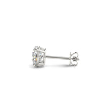 Load image into Gallery viewer, 3 cttw Certified IGI Lab Grown Round Diamond Stud Earrings 14k White Gold (G/VS2)-1