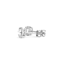 Load image into Gallery viewer, 3 cttw Certified IGI Lab Grown Round Diamond Stud Earrings 14k White Gold (G/VS2)-3