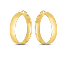 Load image into Gallery viewer, 14k Yellow Gold Wedding Band Hoops (35mm)-1