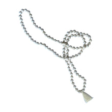 Load image into Gallery viewer, White Jasper Mala Short Tassel