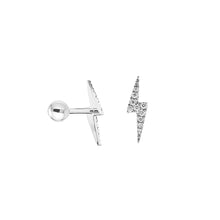 Load image into Gallery viewer, Lighting Bolt Screw Flat Back Earring