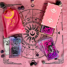 Load image into Gallery viewer, the Rider Waite Purple Neon Foil Tarot Deck Pink Set-9