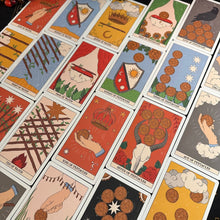 Load image into Gallery viewer, Moon Magic Tarot Deck.Eco Linen Cardboard-4