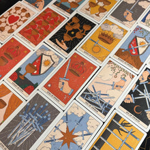 Load image into Gallery viewer, Moon Magic Tarot Deck.Eco Linen Cardboard-9