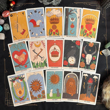 Load image into Gallery viewer, Moon Magic Tarot Deck.Eco Linen Cardboard-1