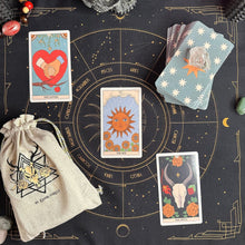Load image into Gallery viewer, Moon Magic Tarot Deck.Eco Linen Cardboard-0