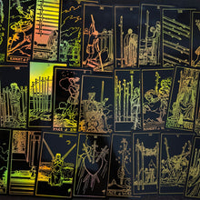 Load image into Gallery viewer, The Rider Waite Gold Sun Rainbow Foil Tarot Deck-7