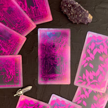Load image into Gallery viewer, the Rider Waite Purple Neon Foil Tarot Deck-0