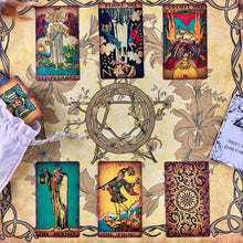 Load image into Gallery viewer, Vintage Tarot Cloth for spread-2