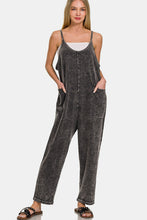 Load image into Gallery viewer, Zenana Washed Spaghetti Straps Overalls with Pockets
