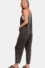 Load image into Gallery viewer, Zenana Washed Spaghetti Straps Overalls with Pockets
